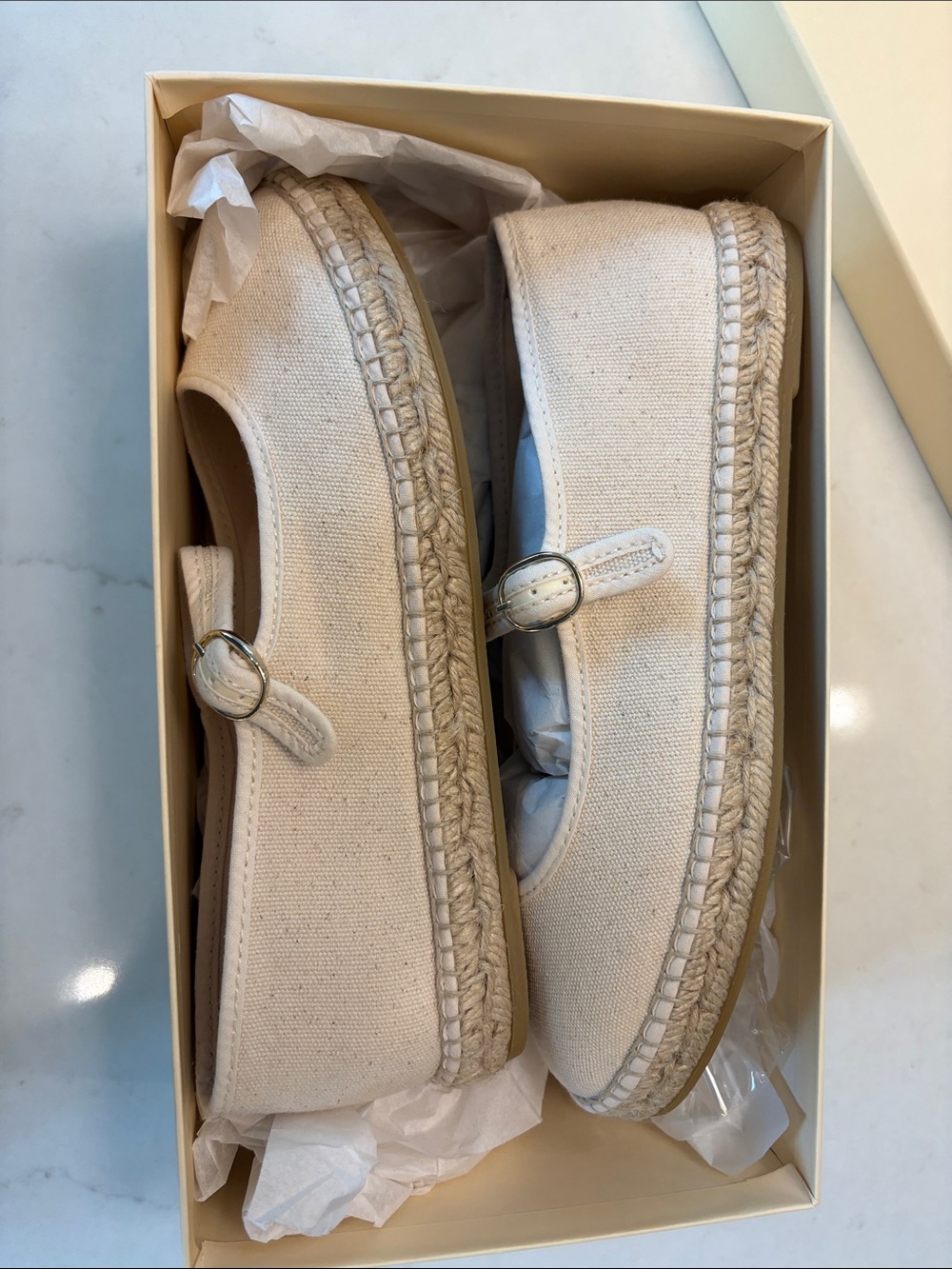 Sezane Mariana Espadrilles Linen - Size US 7 - Picture 8 of 11